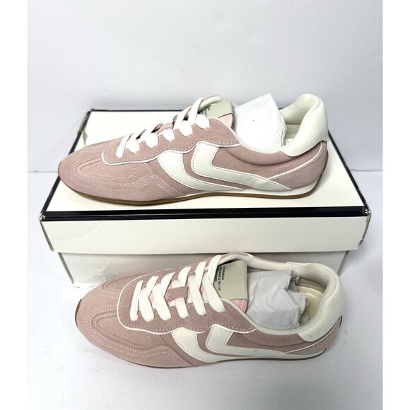 Steve Madden Shoes - Steve Madden Abbi Sneakers Womens Size 8 Pink Multi Suede Leather Retro Shoes
